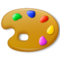 Artist Palette emoji on LG